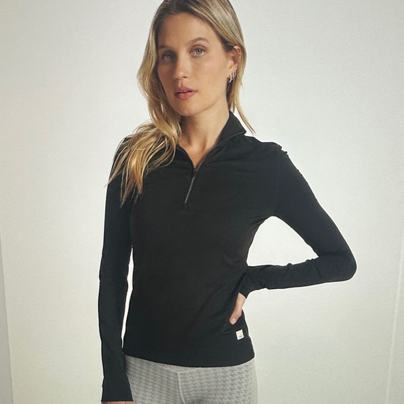 Vuori Halo Essential Half Zip, black, M - Picture 6 of 10